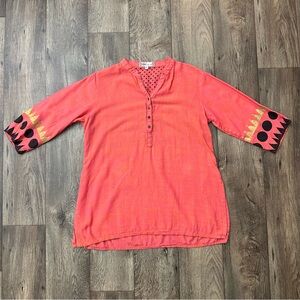 Westside Shirt Womens Size XL Red Orange